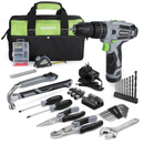 WORKPRO 12V Cordless Drill, Power Tool Set for Home, 177 Pieces Combo Kit with 14-inch Storage Bag and 2000mAh Lithium-Ion Battery & Charger (W)