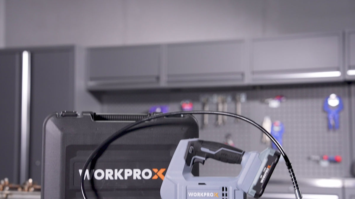 Load video: WORKPROX Electric Grease Gun, 10000 PSI, 4.2 oz/min