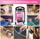 WORKPRO 100 Pcs SK5 Carbon Steel Utility Knife Blades Replacement with Dispenser - Pink Ribbon