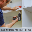 WORKPRO Electric Cordless 4V USB Rechargeable Lithium-ion Battery Screwdriver Set - Pink Ribbon