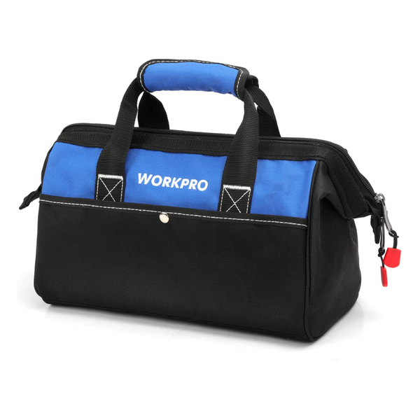 WORKPRO 13-inch Wide Mouth Tool Tote Bag