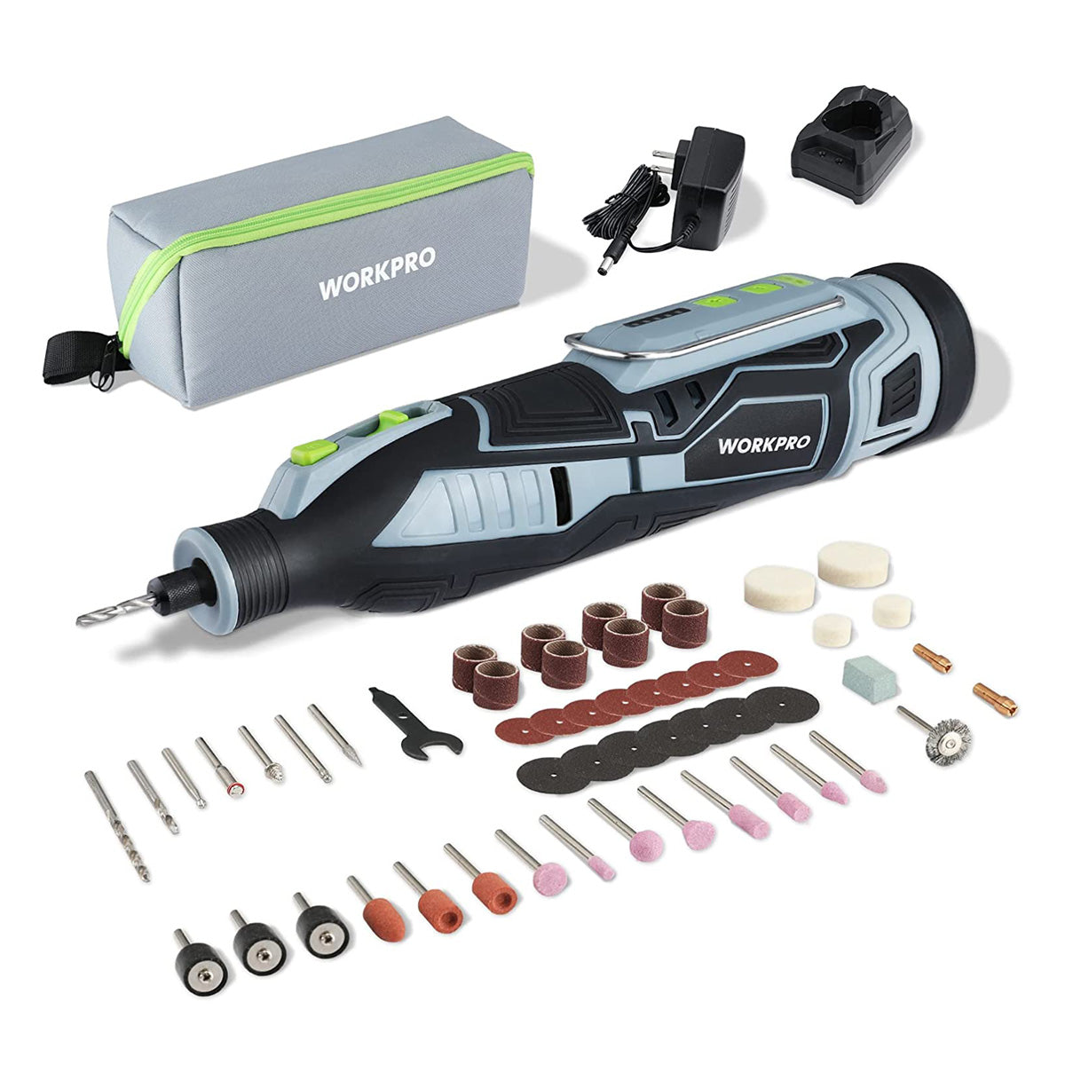 WORKPRO 12V Cordless Rotary Tool Kit for Handmade and DIY