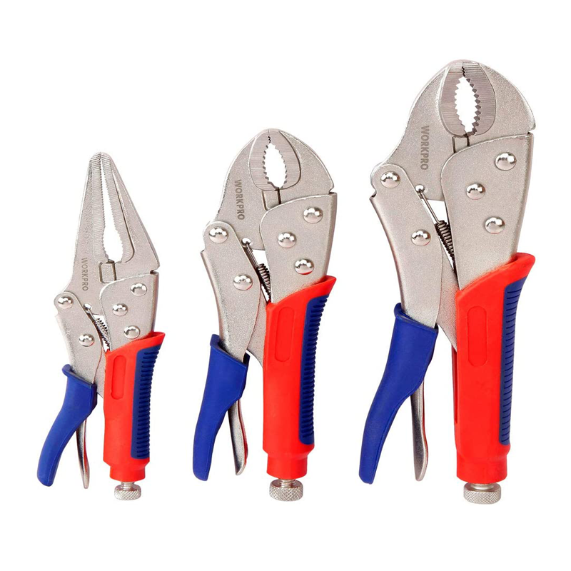 3 Pcs Locking Pliers Set