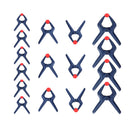 WORKPRO 16 Pcs Nylon Spring Clamp Set for Woodworking Photography Studios and DIY Works (Blue)