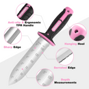 WORKPRO Garden Knife with Oxford Sheath, 7" Stainless Steel Blade with Cutting Edge