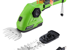 WORKPRO Cordless Grass Shear & Shrubbery Trimmer 2 in 1 Handheld Hedge Trimmer 7.2V Electric Grass Trimmer Hedge Shears
