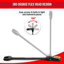 WORKPRO 8 Pcs Ratcheting Combination Flex-Head Anti-Slip Wrench Set