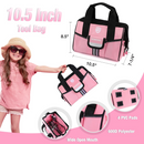 WORKPRO 9 Pcs Kids Junior Tool Set with Tool Bag, Pink/Blue - Pink Ribbon