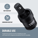 WORKPRO 3 Piece-1/2", 3/8" Impact Universal Joint Set, 1/4"Inch Drive Swivel Socket Set