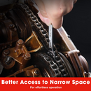 WORKPRO 7 Pcs Metric Super-Thin Wrench Set with Roll-up Organizer Pouch