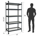 WorkPro 5-Tier Metal Storage Shelving Unit Adjustable Storage Rack Heavy Duty Shelf