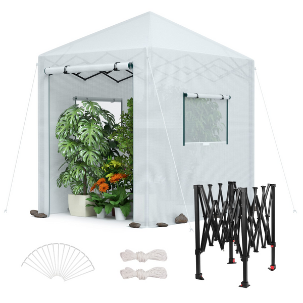 WORKPRO 8'x 6' Portable Walk-in Greenhouse