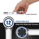 WORKPRO 12 Pcs Stubby Combination Wrench Set