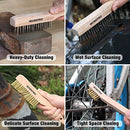 WORKPRO Wire Brush Set, 6 Pcs Brass/Stainless Steel Wire Scratch Brush Set