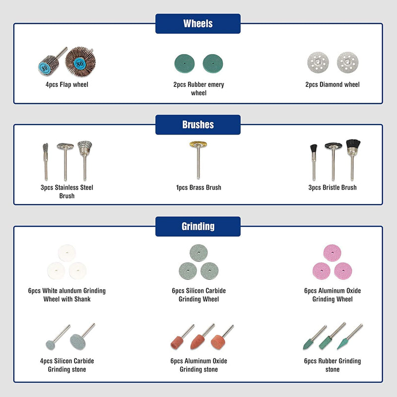 Dremel Rotary Tool Accessories Kit Sanding Cutting Polishing Grinder