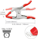 WORKPRO 8 Pcs Metal Spring Clamps Nickel-plated Steel Heavy Duty Clamp Set 6-5/16 Inch for Woodworking Gripping Camping Photo Studios