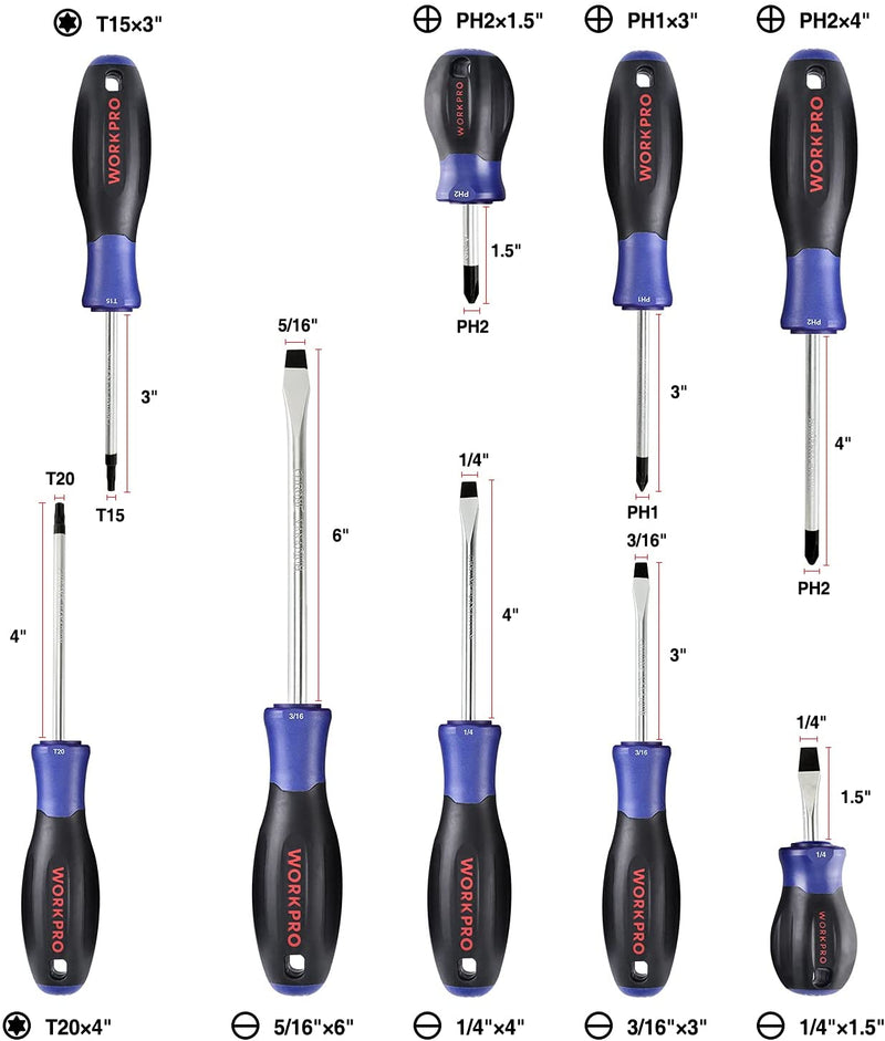 workpro-‎W009126A-screwdrivers set