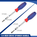 WORKPRO Socket Set, 70 Pcs 1/4" Drive Socket Set with Quick-Release Ratchet, Metric and SAE