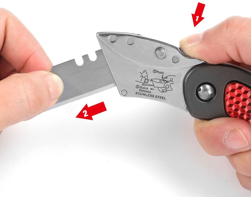 WORKPRO Quick Change Blade Folding Utility Knife Set