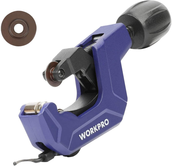 WORKPRO Tubing Cutter, 1/8 to 1-1/8inch Tube Cutter, Heavy Duty Pipe Cutter for Thin Copper PVC Aluminum Pipes