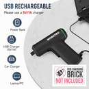 WORKPRO Electric Cordless 4V USB Rechargeable Lithium-ion Battery Screwdriver Set - Pink Ribbon