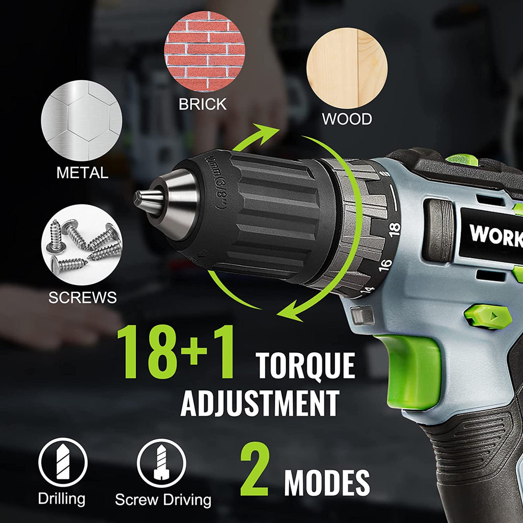 WORKPRO 8V Cordless Drill Driver Set with 53pcs Bit Set, 2.0Ah Electri WORKPRO 8V Cordless Drill Driver Set with 53pcs Bit Set, 2.0Ah Electri