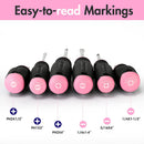 WORKPRO 6 Pcs Pink Magnetic Screwdrivers Set - Pink Ribbon