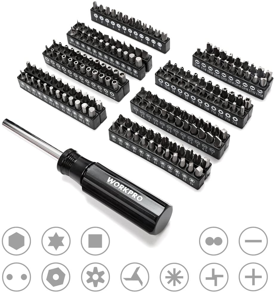 Socket set rails with assorted sockets and an extension driver