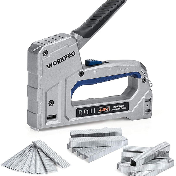 WORKPRO 6 in 1 Cordless Staple Gun, 3.6V Rechargeable Electric Stapler,  Charger Included, Staples Excluded