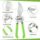 WORKPRO 2 Pcs Pruning Shears Set, 8” Bypass Garden Pruner and 8” Straight Blade Hand Pruning Clippers