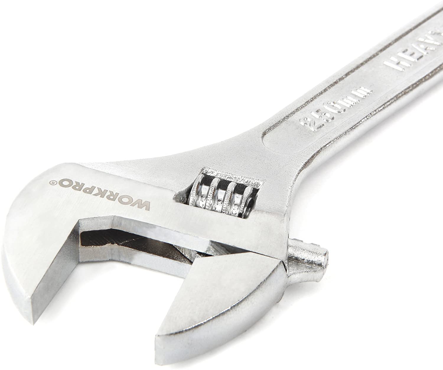 WORKPRO 4 Pcs Adjustable Wrench Set with innovation and quality chrome-plated forged heat-treated steel jaws