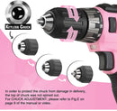 WORKPRO-W004580-20V Pink Cordless Drill