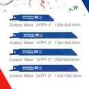 WORKPRO 32 Pcs Reciprocating Saw Blade Set with Organizer Pouch