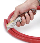 WORKPRO Folding Utility Knife Wood Handle Heavy Duty Cutter