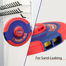 WORKPRO 100 FT Tape Measure, Closed Reel Steel Long Tape with Foldable Handle, Shock-Resistant Case