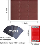 WORKPRO 24 Packs of Sandpaper 80-600 Assorted Grit with Holder