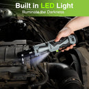 WORKPRO Cordless Electric Ratchet Wrench, 3/8" 12V 40 Ft-lbs Electric Ratchet Wrench 9 Pcs Set