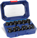 WORKPRO 15 Pcs Impact Bolt & Nut Remover Set