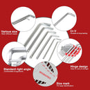 WORKPRO 27 Pcs Long Arm Ball End Allen Wrench Set for Excellent Grip and Torque Transfer (W)