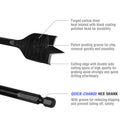 WORKPRO 10 Pcs Premium Carbon Steel Pro Spade Drill Bit Set