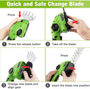 WORKPRO Cordless Grass Shear & Shrubbery Trimmer 2 in 1 Handheld Hedge Trimmer 7.2V Electric Grass Trimmer Hedge Shears