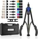 WORKPRO 15" Rivet Nut Tool 70pcs Rivet Nuts and Carry Case Threaded Hand Nutsert Tool Kit (W)