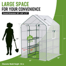 WORKPRO 56” L x 56”W x 77'' H Large 3 Tier 8 Shelves Outdoor Portable Walk-in Gardening Greenhouse