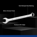 WORKPRO 12 Pcs Metric 8-19mm, Premium Cr-V Combination Wrench Set