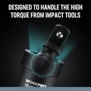WORKPRO 3 Piece-1/2", 3/8" Impact Universal Joint Set, 1/4"Inch Drive Swivel Socket Set