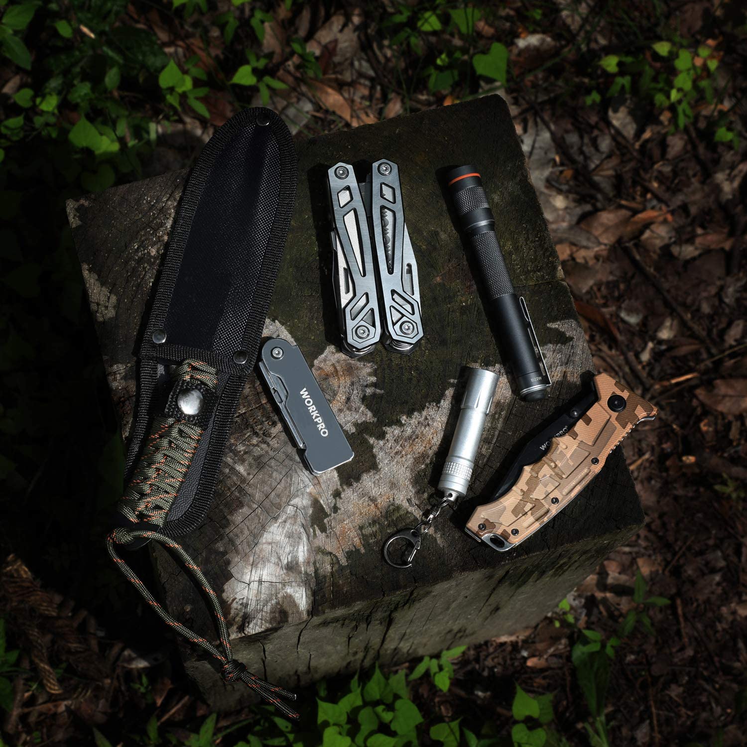 WORKPRO 3 Pcs Quick Change Folding Pocket Utility Knife Set with Belt Clip, durable secure quality innovation