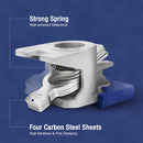 WORKPRO 2 Pcs Pipe Clamps, Aluminum Die-casting Lightweight Tube Clamps for I.D 3/4'' Black Pipe