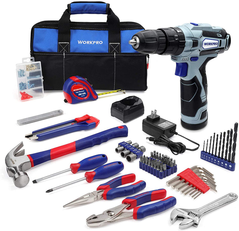 WORKPRO 12V Cordless Rotary Tool Kit for Handmade and DIY