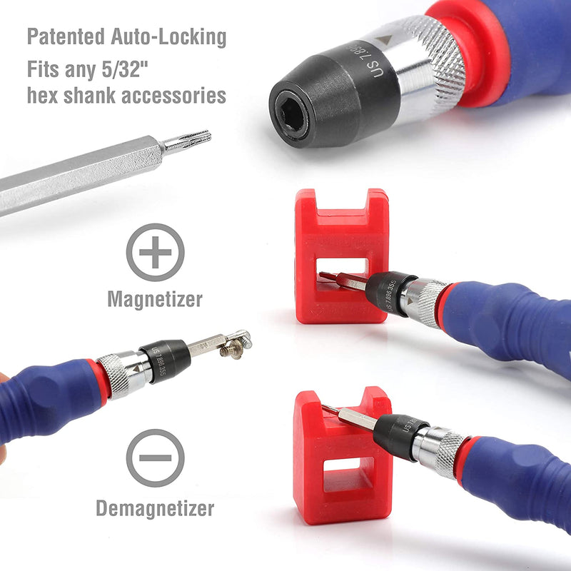 WORKPRO Precision Screwdriver Kit 69 Pcs with Quick Load Screwdriver Bits Holder Handle (W)