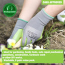 WORKPRO 6 Pairs Garden Work Gloves with Eco Latex Palm Coated
